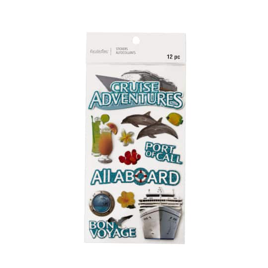 12 Pack: Cruise Adventures Stickers by Recollections™